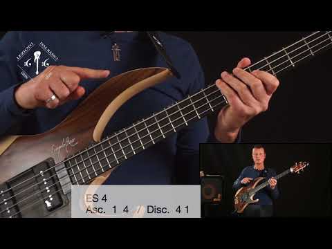 "LEZIONI DAL BASSO" - esercizio sciogli dita sulla tastiera N°4!  7° lez.