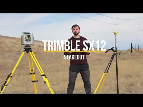 Trimble SX12  Stakeout and Laser Pointer