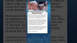 Lantang! Sekda Jabar Siap Mundur jika Bohong soal Kas Rp 4,1 T Mengendap di Bank saat Ditanya KDM