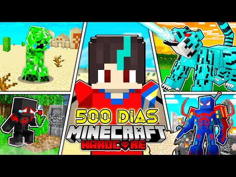 🟥I survived 500 DAYS in Minecraft HARDCORE!  - (Full movie)