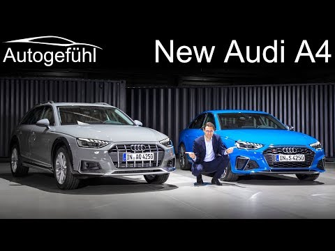 New Audi A4 Facelift Premiere REVIEW S4 sedan vs A4 Avant vs A4 Allroad comparison 2020