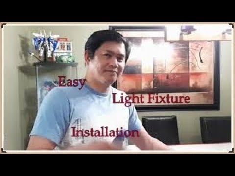 Easy Light Fixture Installation // Jabez's Kitchen