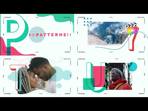 Patterns And Letters Modular Template for Apple Motion & FCPX - MotionVFX