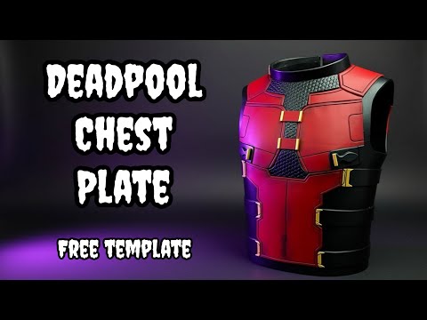 How to make Deadpool's costume from EVA foam - FREE Templates! #evafoam