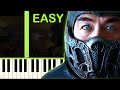 MORTAL KOMBAT EASY Piano Tutorial
