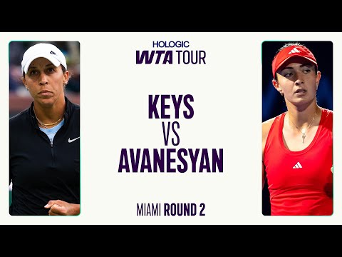 Madison Keys vs. Elina Avanesyan  | 2025 Second Round Miami | WTA Match Highlights