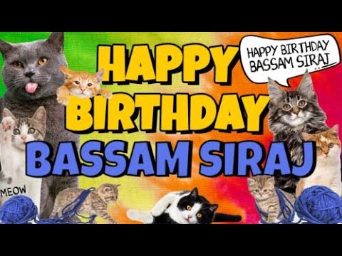 Happy Birthday Bassam Siraj! Crazy Cats Say Happy Birthday Bassam Siraj (Very Funny)