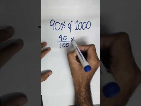 90% of 1000 #viral #trending  #viralvideo #shorts #percentage #viralshort #maths #shortsfeed #math