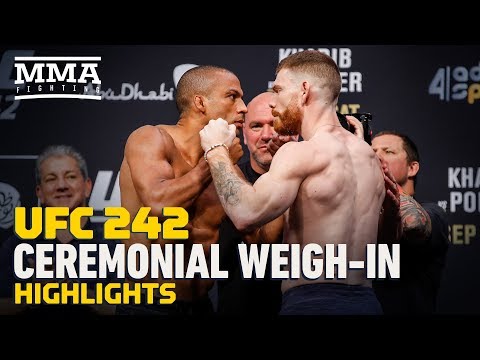 UFC 242 Ceremonial Weigh-In Highlights - MMA Fighting