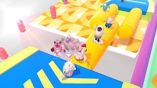 妨害タイム終わったと安堵させてから、さらに牙をむくゴミクズwww【Fall Guys】