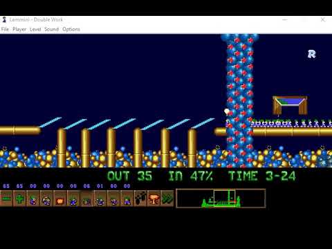 Lemmings Custom Level - Double Work