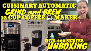 CUISINART AUTOMATIC grind and Brew |12 CUPS Coffee maker, DGB-400 series