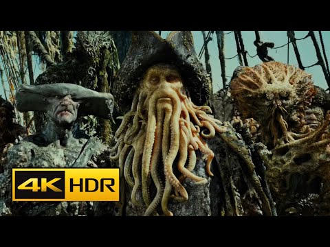 More Davy Jones Scenes 4k HDR - Pirates of the Caribbean Dead man's chest
