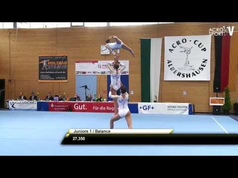 Acro Cup Albershausen 2013 Womens Group Juniors 1 Balance Great Britain - Mattison Emmerson Atkinson