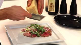 Roastbeef all inglese con rucola e grana