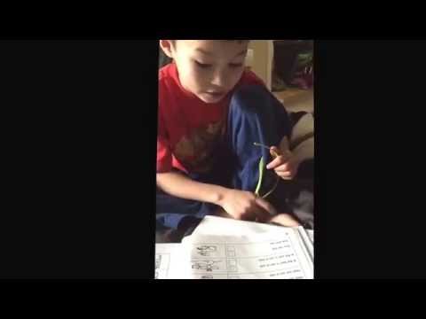 Kieran reading for the first time 1-9-2015