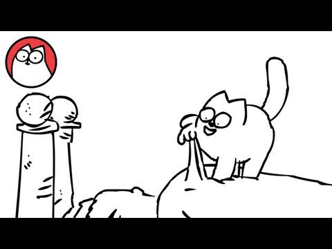 Kattenkaarten Simon's Cat De hongerige cat doet alles om zn baasje te overtuigen