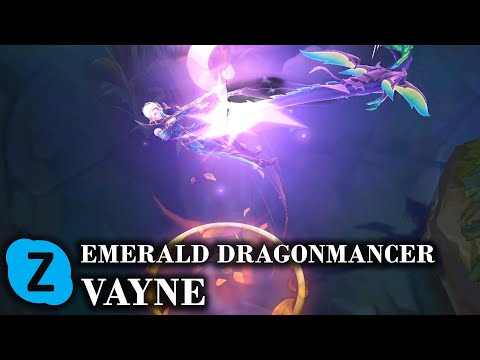 Emerald Dragonmancer Vayne Chroma LOL Skin Spotlight