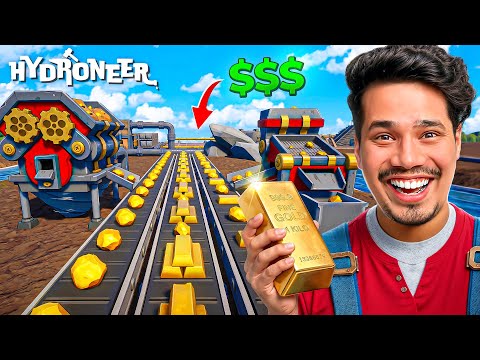 THIS VILLAGE WAS POOR SO I MADE A GOLD MINE HERE 😱🤑| HYDRONEER