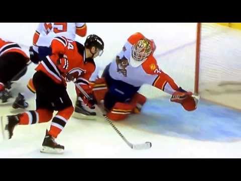 Adam Henrique robbed by Tim Thomas - Florida Panthers at New Jersey Devils 1/11/14