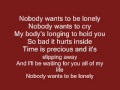 Ricky Martin ft. Christina Aguilera - nobody wants to be lonely  with lyrics