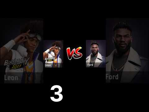 Leon Vs Ford  character healing test 😱  | free fire || #shorts #freefire #trending #gaming