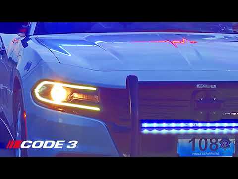 Code-3 Outliner Perimeter Bar, Surface Mount Light Head