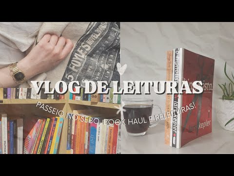 VLOG DE LEITURAS | visita ao SEBO, comprinhas, RELEITURAS em andamento! VEM COMIGO 📙