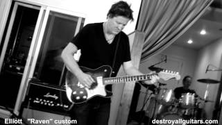 Video thumbnail for Elliott Guitars Raven from Destroy All Guitars by Lance Keltner Music