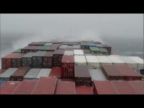 MOL Excellence - Slamming in North Pacific Ocean
