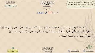 رياض الصالحين : الحديث (108) باب في المجاهدة // د. ماهر ياسين الفحل image