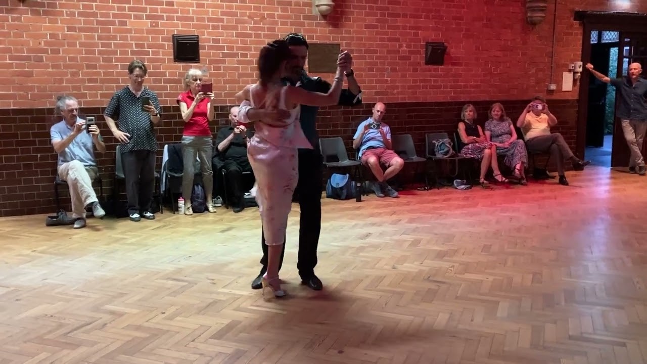 Alexandra Wood & Guillermo Torrens demonstration after classes at Reading Tango Club