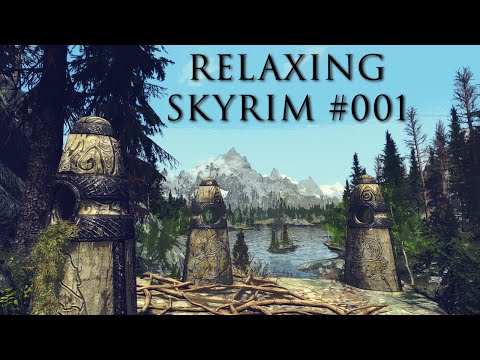 Relaxing Skyrim Walkthrough - Part 001 (Ambience - No Commentary)