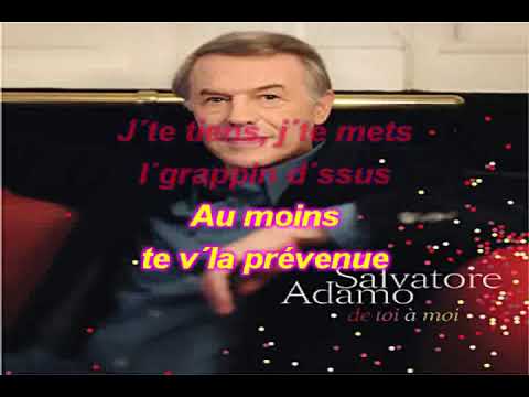 KARAOKE ADAMO . J'te lache plus  2003  KARAOKE PASSION 51