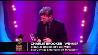 Best Comedy Entertainment Personality: Charlie Brooker | British Comedy Awards 2012