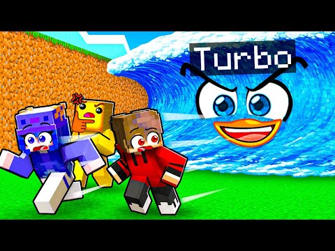 Convirtiéndome en un TSUNAMI para Trollear a Mis Amigos en Minecraft!