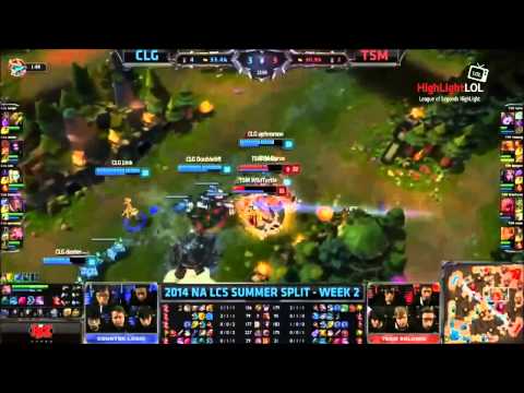 Highlight Link Orianna & Aphromoo Alistar WOMBO COMBO TSM vs CLG NA LCS Summer 2014