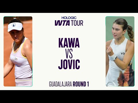 Katarzyna Kawa vs. Iva Jovic | 2025 Guadalajara Round 1 | WTA Match Highlights