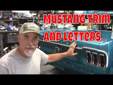 Installing rear trim on a classic Mustang. Jade part 76