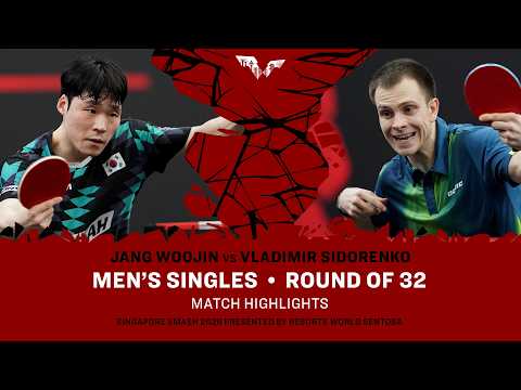 Jang Woojin vs Vladimir Sidorenko | MS R32 | #WTTSingapore2026