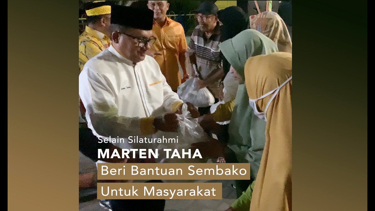 Marten Taha Apresiasi Halal Bihalal LPM Karang Taruna dan PMI Kota Gorontalo 