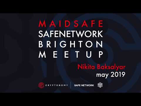 Nikita Baksalyar talks SAFE & Solid (Cryptonomy Meets Crypto Experts - May/2019)