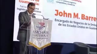 USA quiere puertos libres de influencia china, expresa encargado de Negocios, John Barret