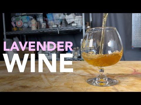 Making Lavender Wine | One gallon simple recipe start to finish - with a tasting!