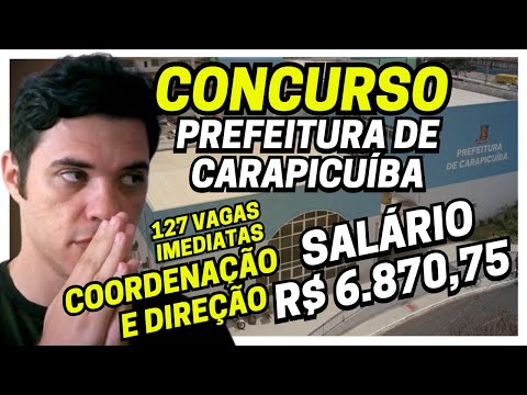 CONCURSO da PREFEITURA DE CARAPICUIBA 2024