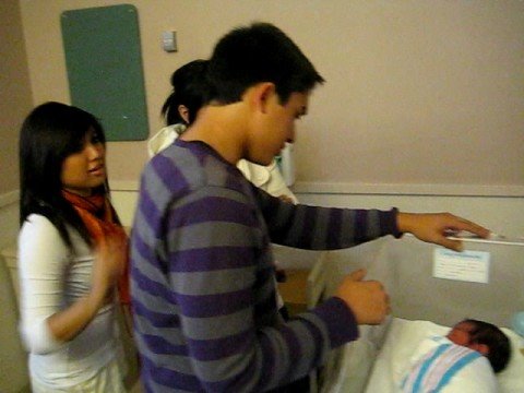 Baby Aiden Parker Bichara with Kuya Rhett