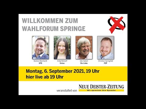 NDZ-Wahlforum Springe 2021