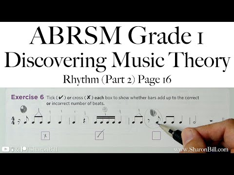 ABRSM Discovering Music Theory Grade 1 Rhythm (Part 2) Page 16 with Sharon Bill