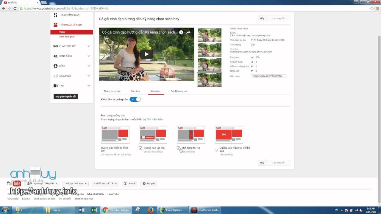 Hướng dẫn bật kiếm tiền trên youtube mới nhất (cập nhật liên tục)