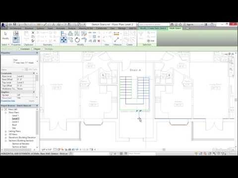 Revit Tutorial - Working with stairs